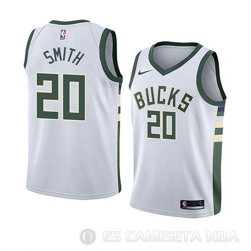 Camiseta Jason Smith #20 Milwaukee BucksAssociation 2018 Blanco - Haga un click en la imagen para cerrar